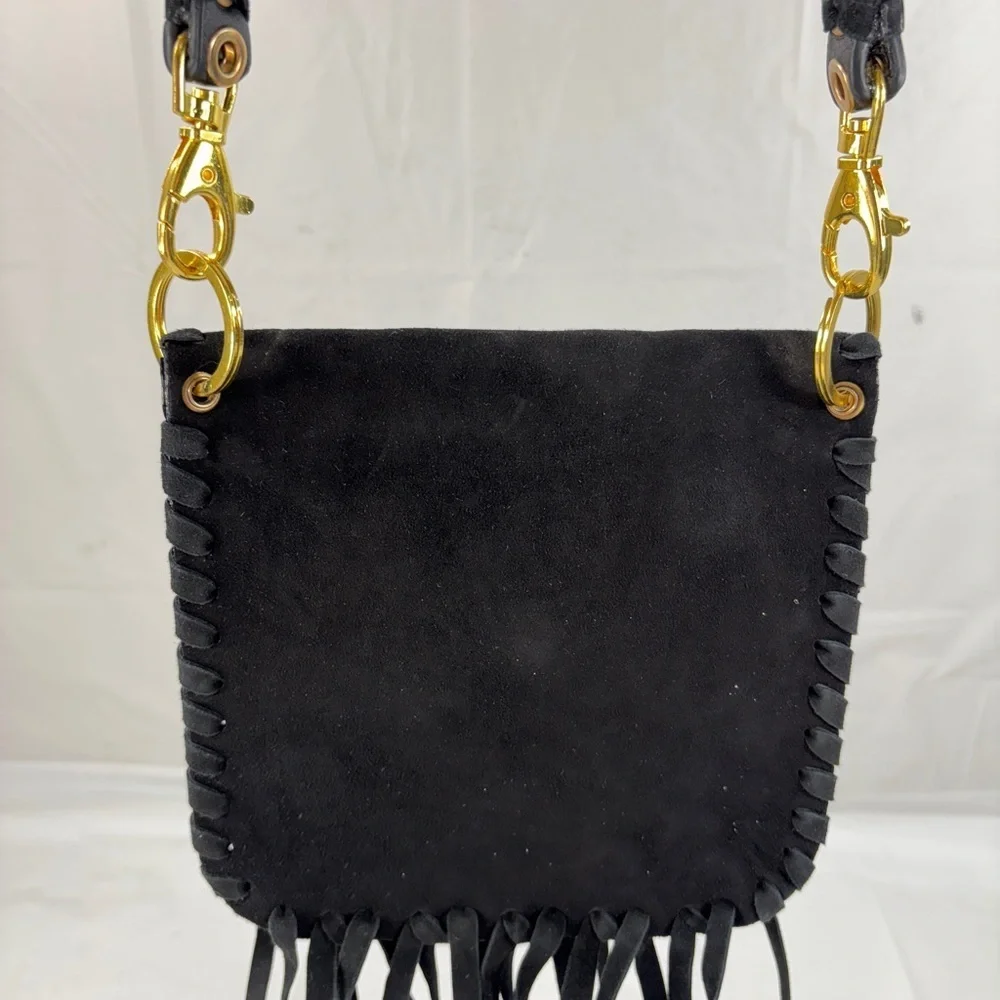 Leather Fringe Crossbody Bag